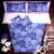 TravelBett-Bezug in Delta-Form 200/100x200 SANTORIN blau fr Vorschiff